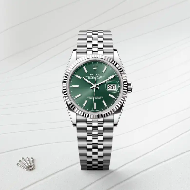 Rolex Datejust 36 White Gold Rolesor Oystersteel, M126234-0051